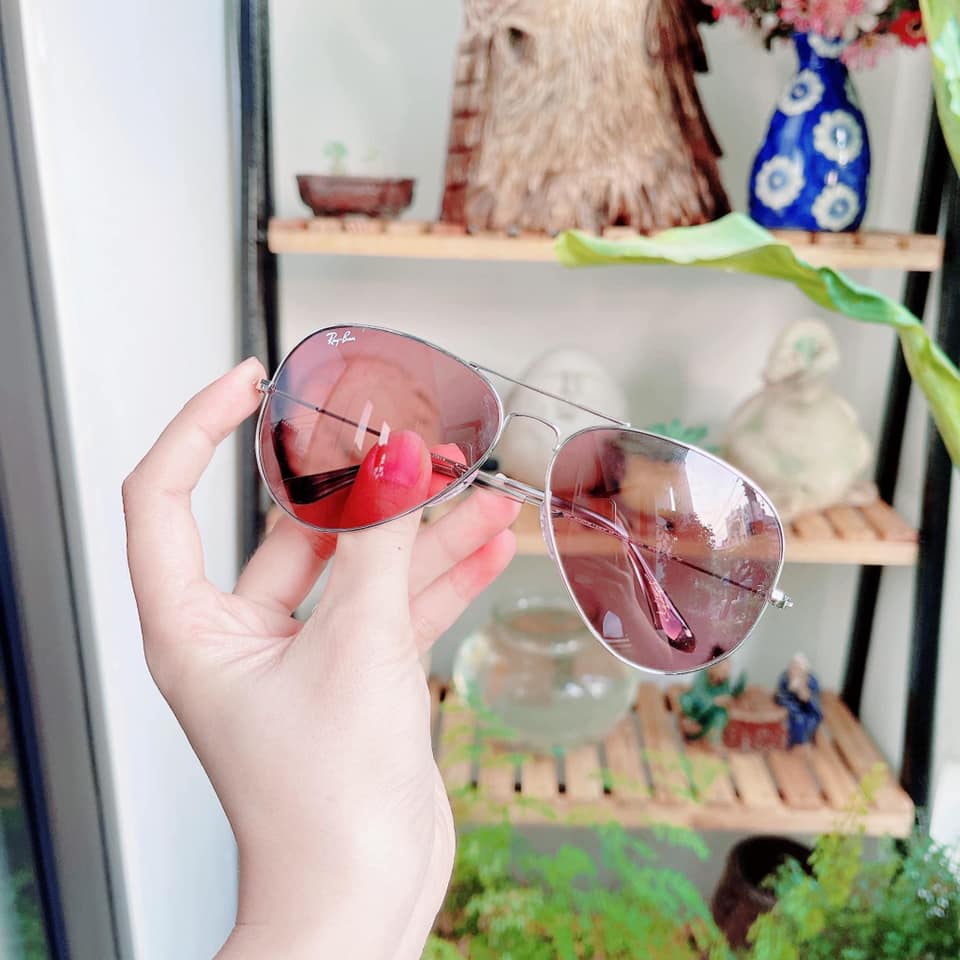Kính Mát Rayban RB3025 003/4R mắt nâu đỏ viền bạc (62-14-140)