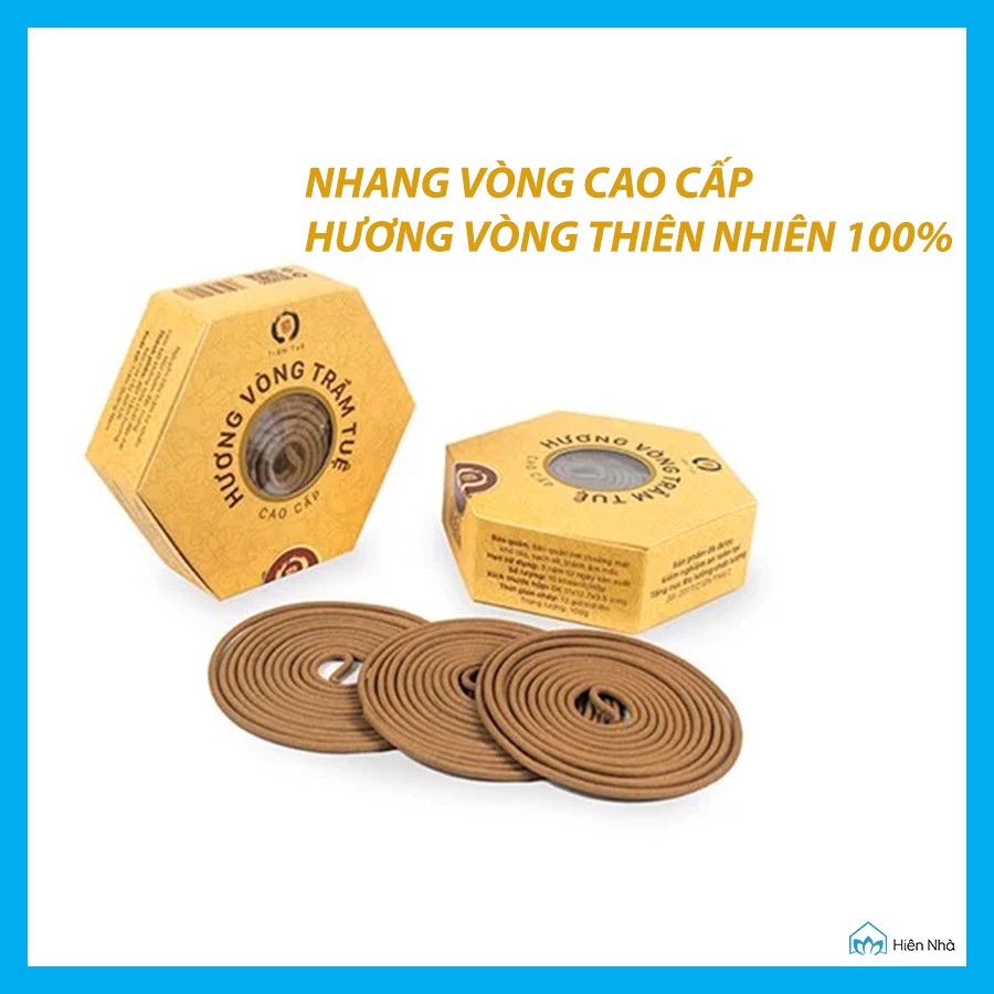 Nhang sạch từ trầm hương - Nhang vòng thư giãn Trầm Tuệ, 100% tự nhiên, không hoá chất - Hiên Nhà