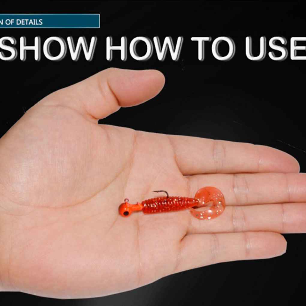 [GLOBAL] 12pcs/set Fishing Lure 45mm 1 2g Grub Artificial Panfish Crappie Trout Crankbait Soft Bait Fishing Lure Worm