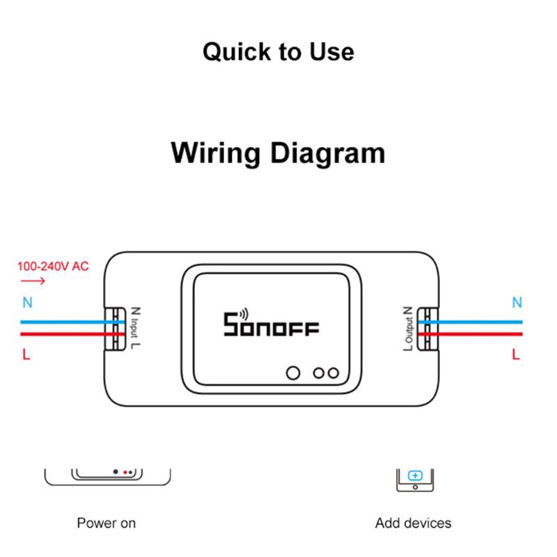 Công Tắc Điều Khiển Đèn Thông Minh Sonoff R3 Rf Kết Nối Wifi B' Bang/Xb2/X99/Xa5 Sonoff