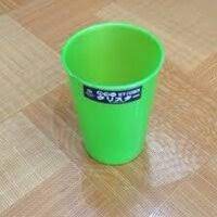 Cốc nhựa uống nước trà đá tem xanh