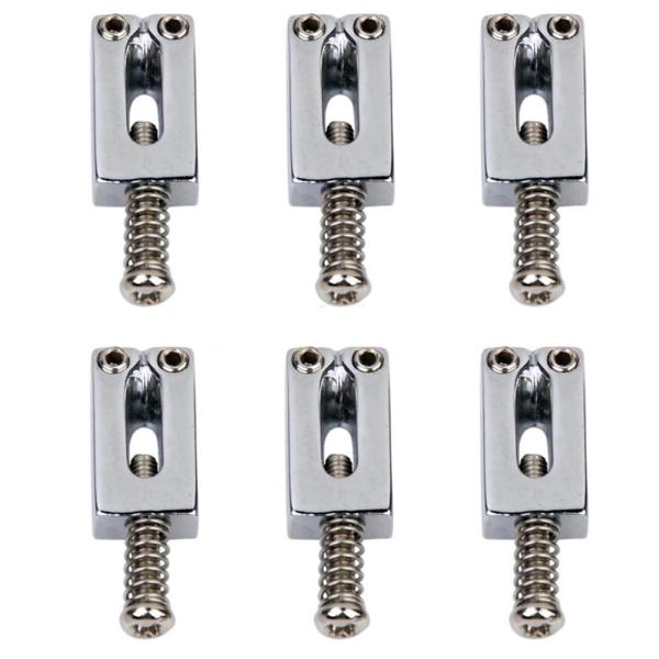 6 Pcs Electric Guitar Tremolo Bridge Saddle