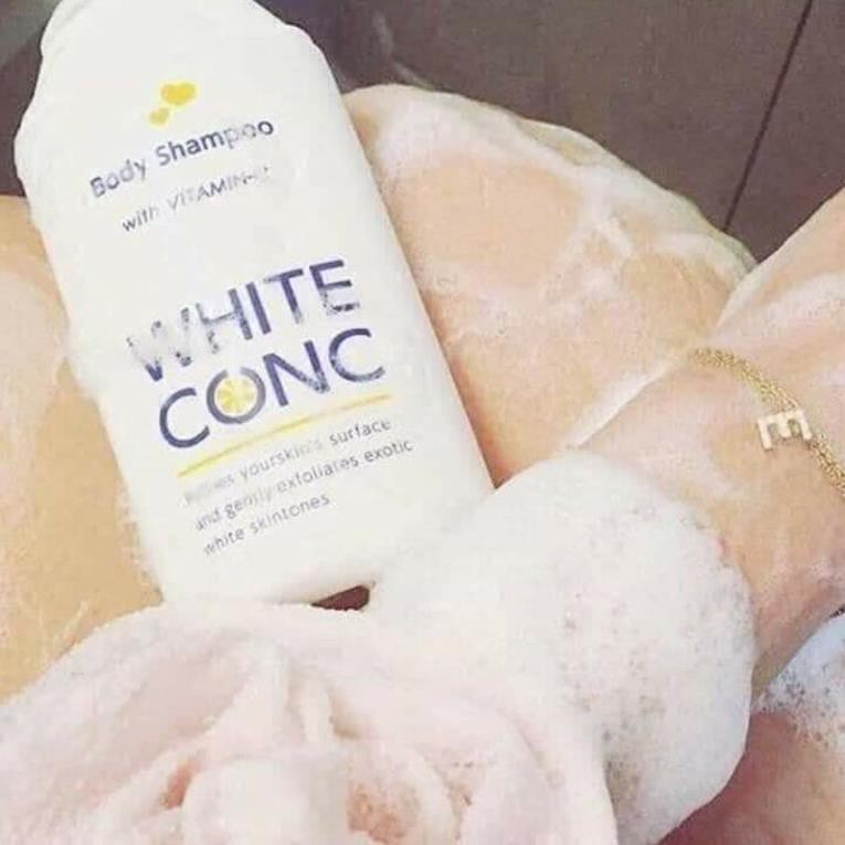 SỮA TẮM TRẮNG WHITE CONC 360ML CHÍNH HÃNGcó tác dụng trắng da, làm tan hắc tố da nhanh, làm cho da trắng hồng