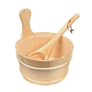 Xô Muôi Gỗ cho phòng xông hơi Sauna