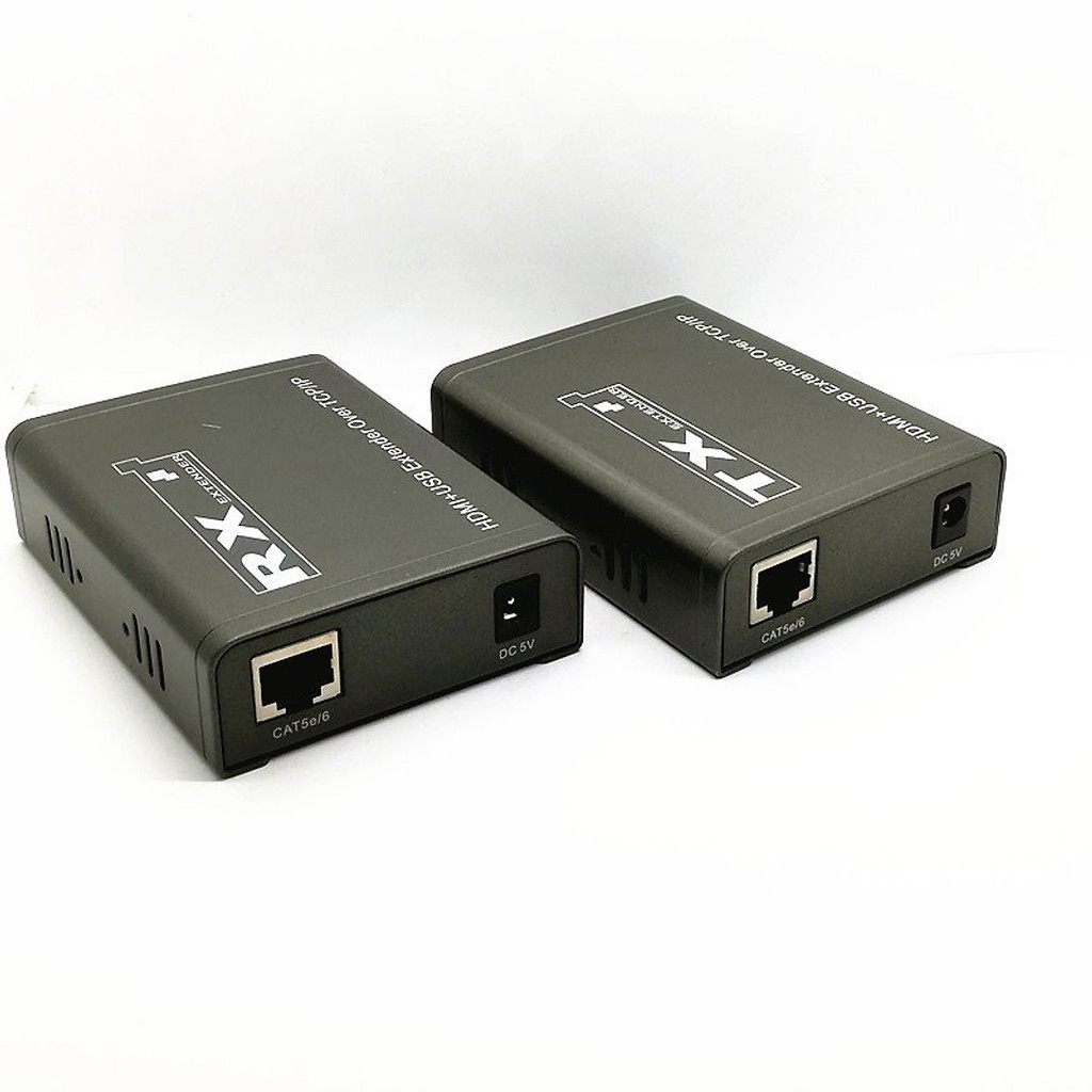 Bộ chuyển đổi hdmi sang lan 200M Ho-link có USB HL-HDMI-200KVM