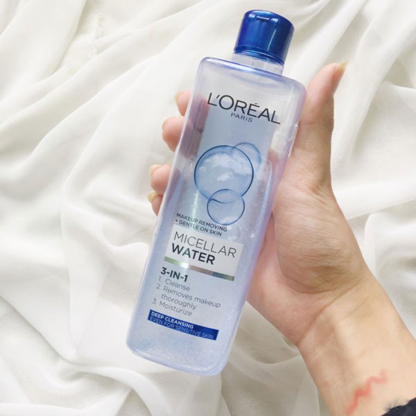 Nước tẩy trang Loreal Nước tẩy trang L'Oreal Paris 3-in-1 Micellar Water sạch sâu