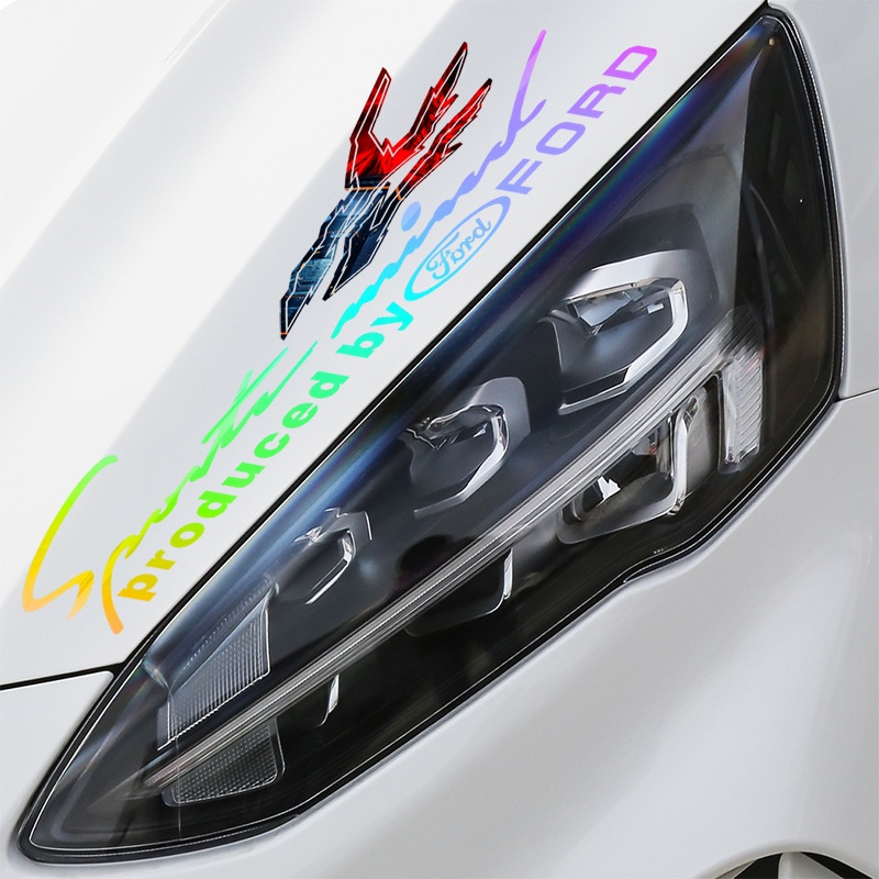 Tem Decal Laser Dạ Quang Phát Sáng Dán Trang Trí Xe Ô Tô Dòng Chữ "Sport mind - Produced By Sports"
