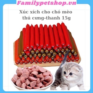 Hình ảnh Xúc xích cho chó mèo hamster thú cưng thanh 15gr - Familypetshop.vn chính hãng