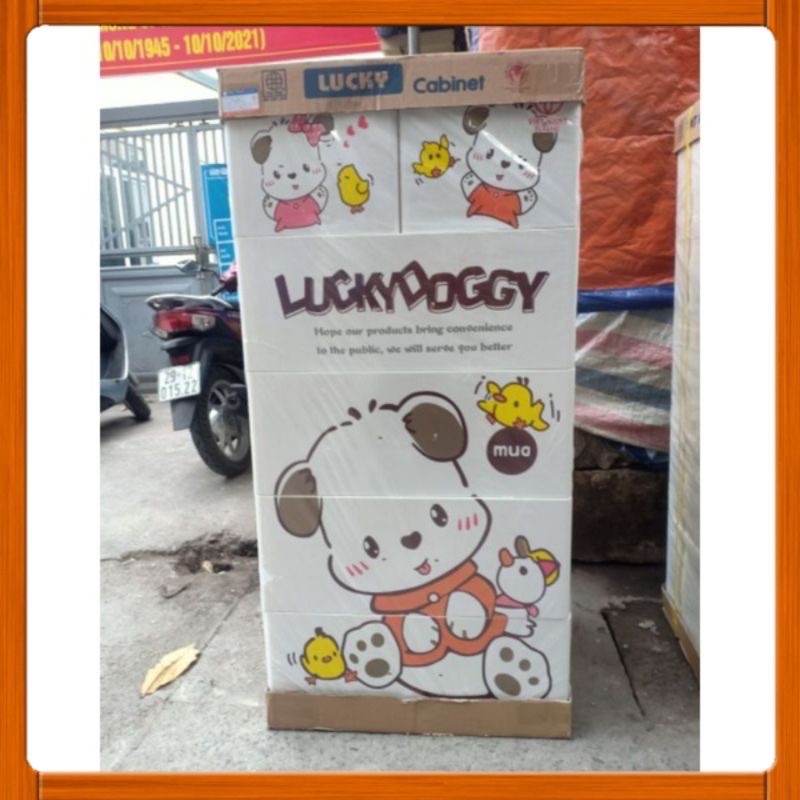 (Mẫu mới nhất) Tủ nhựa 5 tầng 6 ngăn Việt Nhật chính hãng 60x48x120cm (tay nắm nổi)