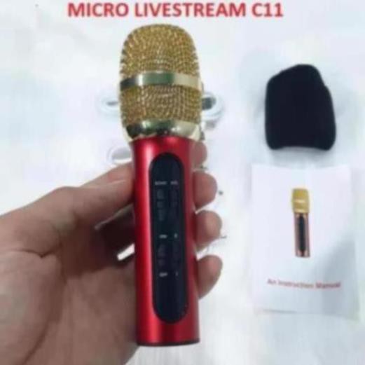 Micro Livestream, Mic Hát Karaoke Thu Âm C11 Âm Thanh Chuyên Nghiệp