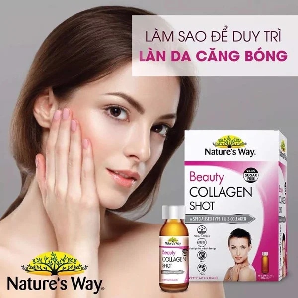 Viên Uống Đẹp Da Collagen Beauty  Nature's Way Hỗ Trợ Ngăn Ngừa Oxy Hóa, Hộp 60 Viên Extaste