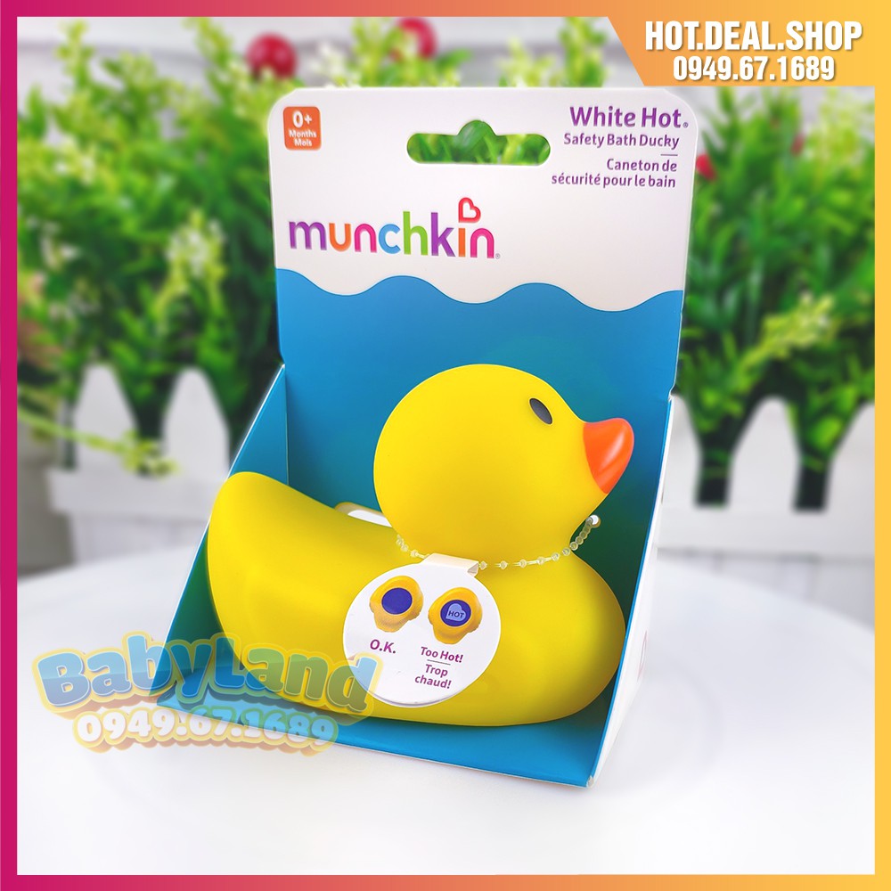 Vịt vàng báo nóng Munchkin - đồ chơi nhà tắm cho bé