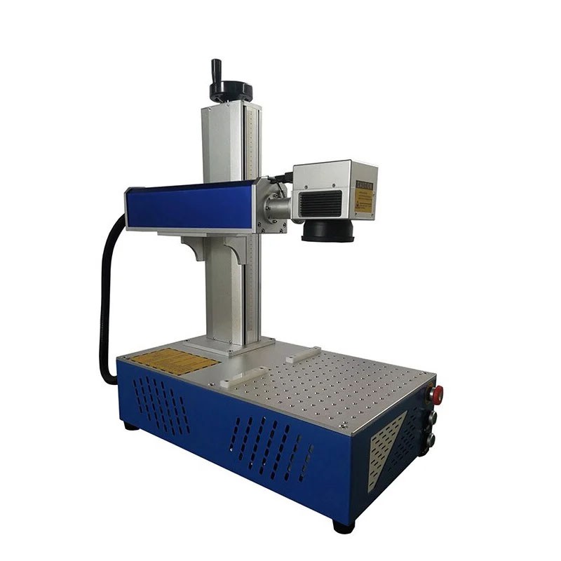 Máy khắc laser Fiber kim loại mini khắc logo, khắc hình ảnh, mã vạch trên gỗ, kim loại Aturos MAX 01