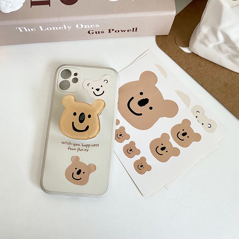 Miếng Dán Hình Mặt Cười Trang Trí Sổ Tay/Điện Thoại Phong Cách Hàn Quốc Sáng Tạo