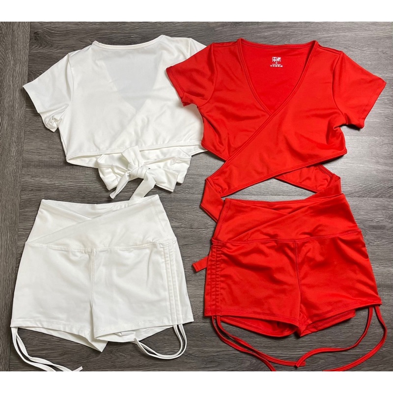 Set đùi rút dây nữ cột nơ phía sau ( Kèm mút) gym,thể thao,yoga