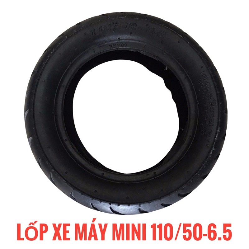 Lốp vỏ xe máy mini 110/50-6.5, chuyên dành cho xe máy cỡ nhỏ, xe máy trẻ em, hàng Việt Nam chất lượng cao