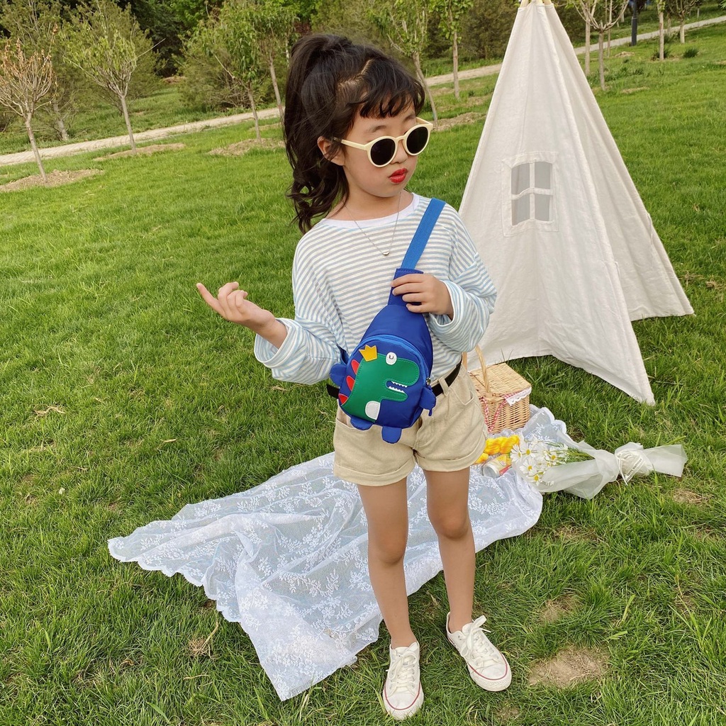 【Neil Baby】túi Đeo Ba Lô Nylon Hình Khủng Long Cho Bé | Túi Dino Dễ Thương Cho Trẻ Em | Trẻ Em Mầm Non &amp; Túi Mẫu Giáo