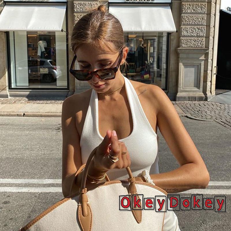 Áo Croptop Hai Dây Màu Sắc Thời Trang Cho Nữ