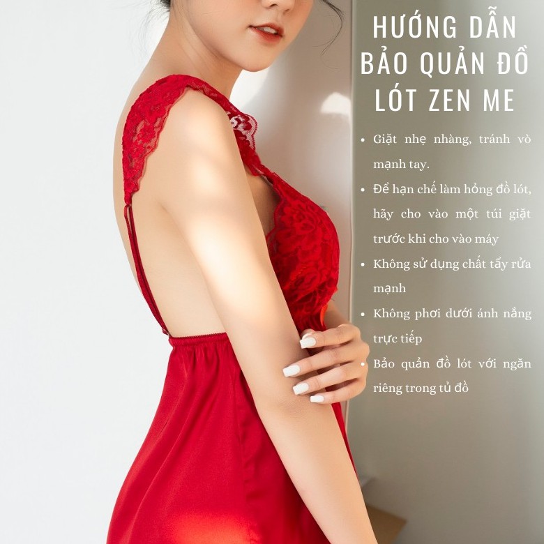 Quần Lót Zen Me Lưới Ren Tầng Họa Tiết Bánh Bèo Xinh Xắn