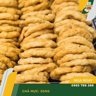 Chả mực quảng ninh khay 500gam hút chân không