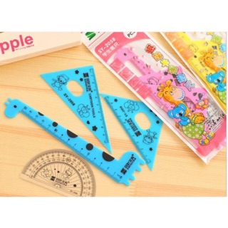 Bộ 4 cây thước kẻ màu sắc xinh xắn