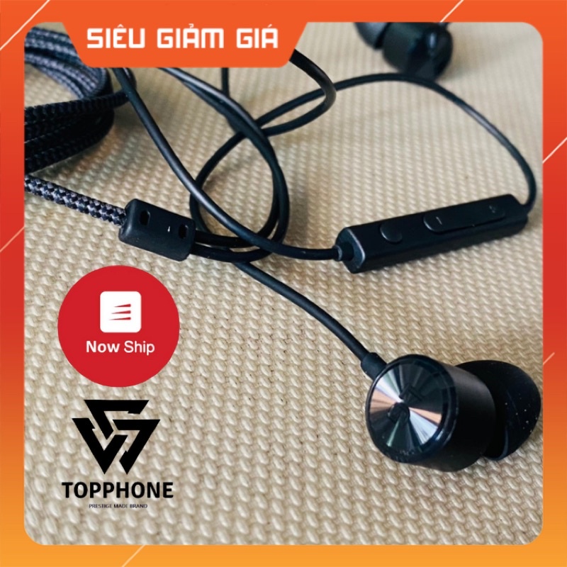 Tai Nghe Zin Theo Máy Jack 3.5 L G V 50 Chất Liệu Dây Dù Tích Hợp Mic Bass Cực Hay