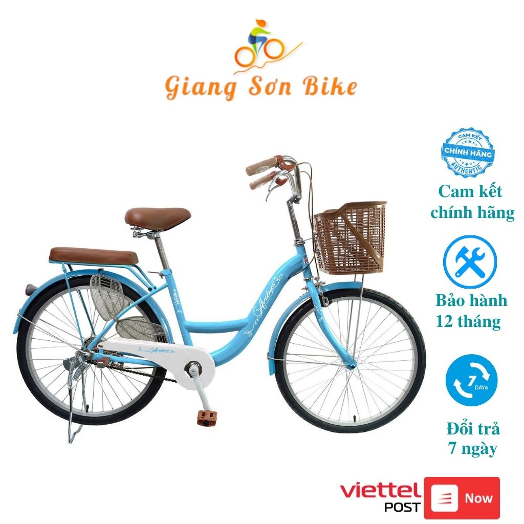Xe đạp nữ AVIBUS, xe đạp mini bánh 24 inch chính hãng- GAING SƠN BIKE