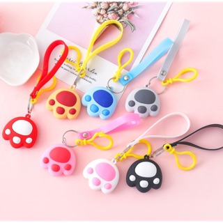 Móc khoá hình bàn chân mèo dễ thương - Móc khoá hàn quốc