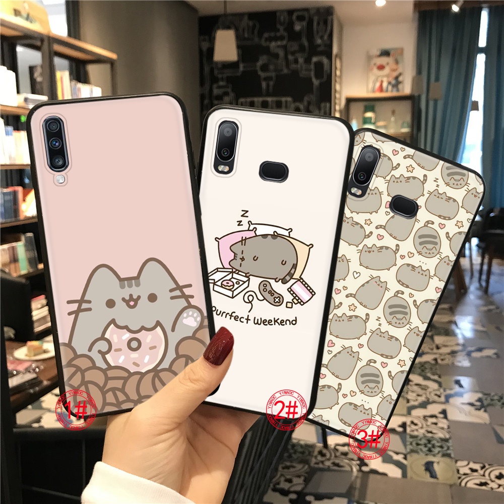 Ốp Điện Thoại TPU Dẻo Họa Tiết Hoạt Hình Mèo pusheen Cho iPhone 6 6S 7 8 Plus X XS XR 11 Pro Max 125N