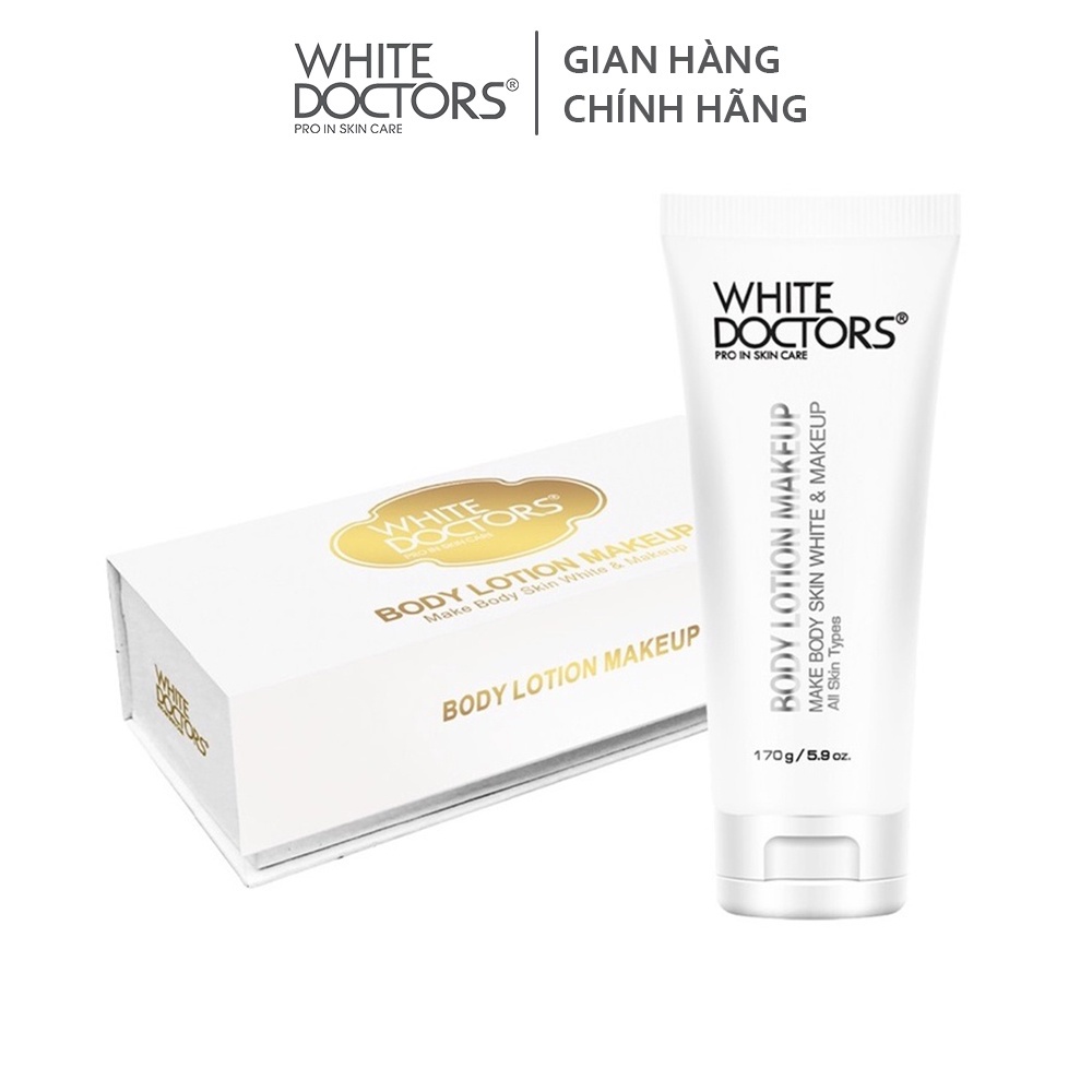 Kem chống nắng trang điểm toàn thân White Doctors Body Lotion Makeup dưỡng trắng 170g