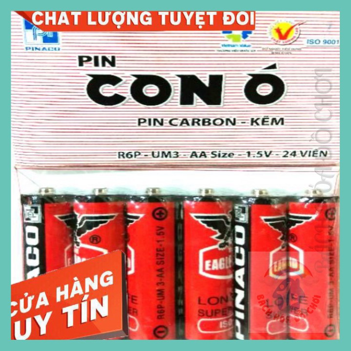 Hộp 24 viên pin AA Con Ó Đỏ lọai 1- thời lượng pin dài