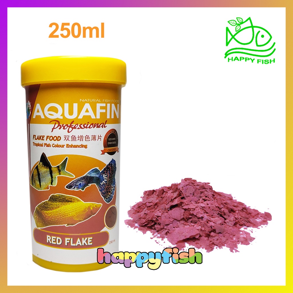 Aquafin Red Flake - Thức ăn cá cảnh dạng lá. Lọ 100ml, 250ml, 500ml