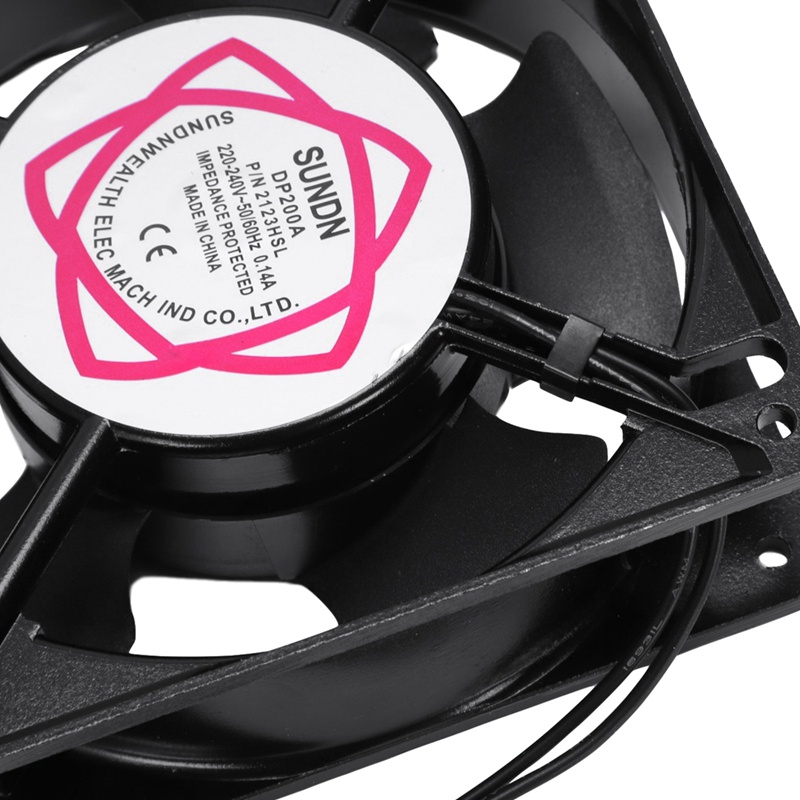 Quạt Làm Mát Khung Kim Loại 5 Cánh 120x120x38mm AC 220 / 240V 0.14A 22W