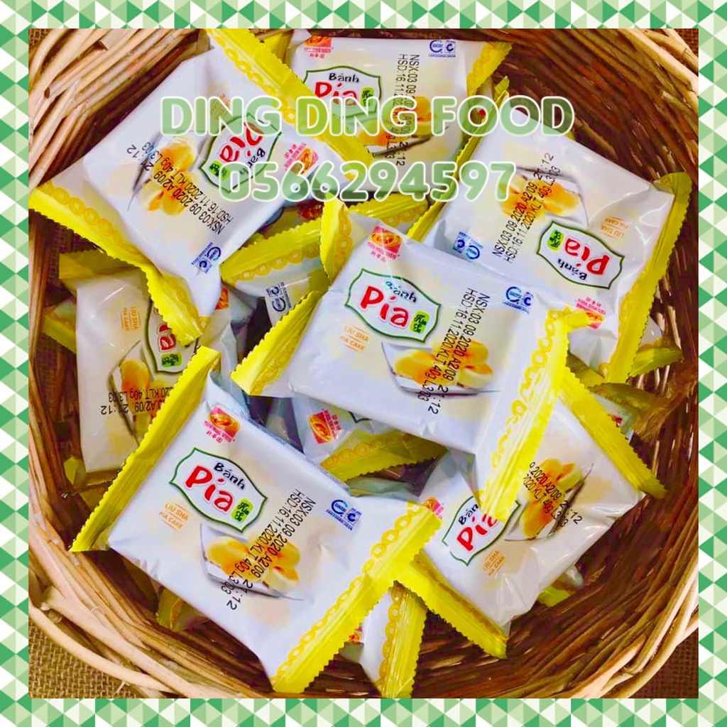 Date Mới -  Bánh Pía Mini Kim Sa Đậu Trứng 40g Tân Huê Viên Đặc Sản Sóc Trăng, Không Sầu Riêng, DING DING FOOD