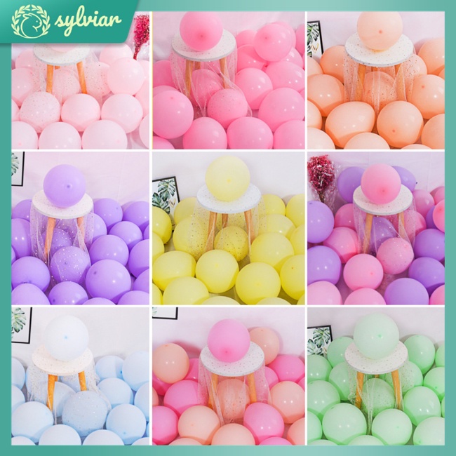 Bong Bóng Cao Su Dày 10 Inch 2.2G Dùng Trang Trí Tiệc Cưới / Sinh Nhật
