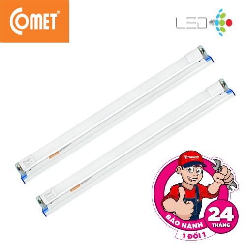 Combo 2 bộ máng và đèn: Máng Đèn Batten Led T8 Fighter COMET, Bóng đèn Ánh Sáng Trắng