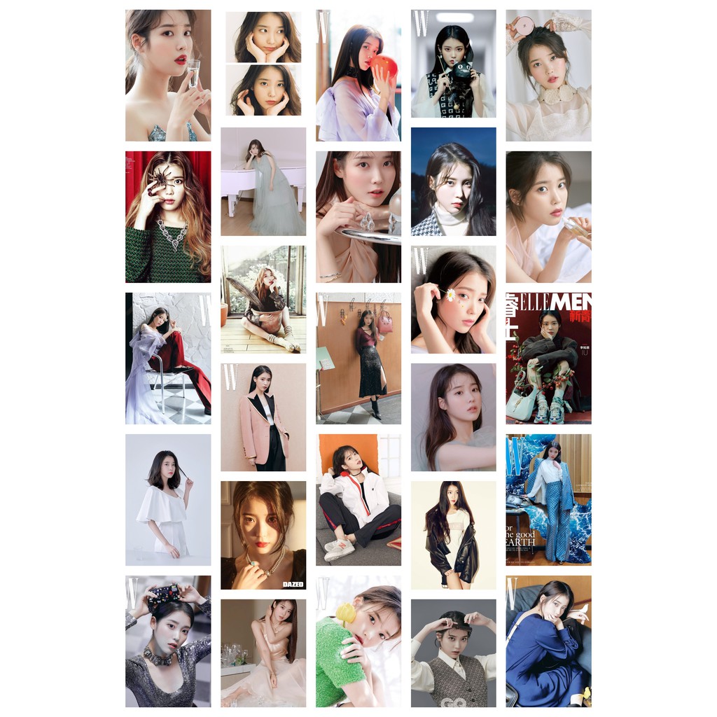 Lomo card 54 ảnh IU - bộ ảnh Magazine