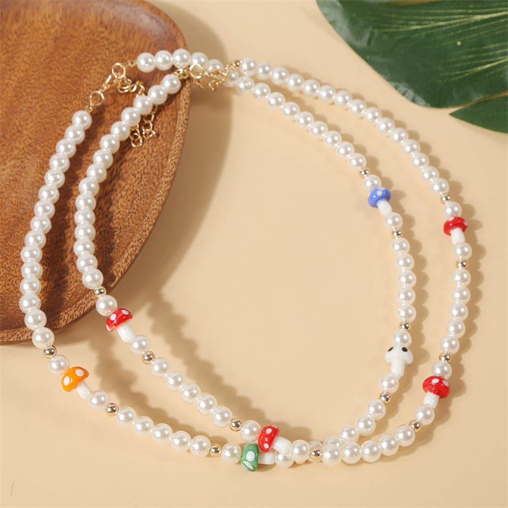 vòng cổ Nữ Mặt Hình Cây Nấm Thời Trang
