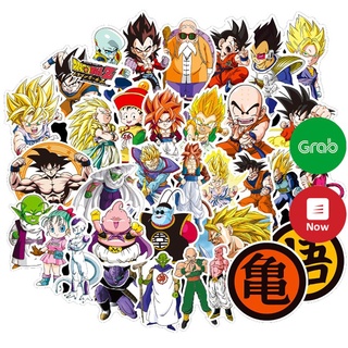 Bộ sticker Dragon Ball (miếng dán decal huy hiệu Bảy Viên Ngọc Rồng) chống nước dán xe nón bảo hiểm tủ vali Goku Vegeta