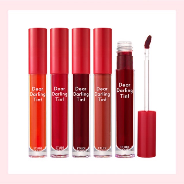 (Mẫu mới) Son tint gel Etude house dear darling tint