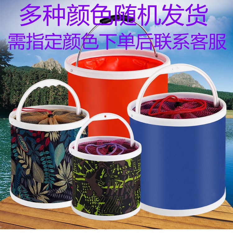 Xô Vải Canvas Dày Dặn Đa Năng Có Thể Gấp Gọn Tiện Dụng