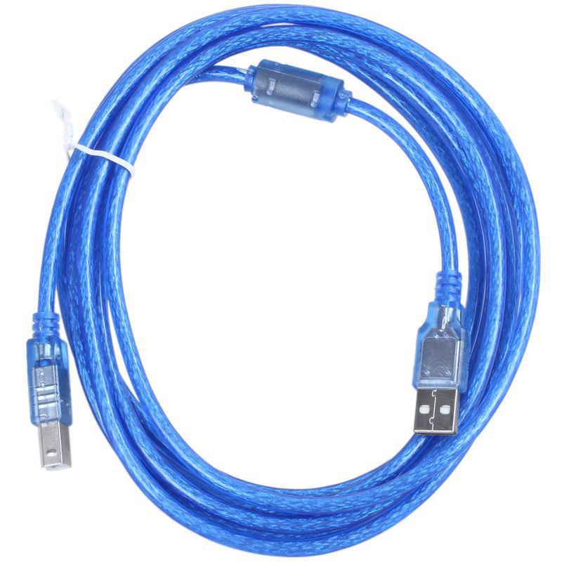 Blue USB 2.0 3m A / B Printer Data Cable For HP Canon Epson Dell PC