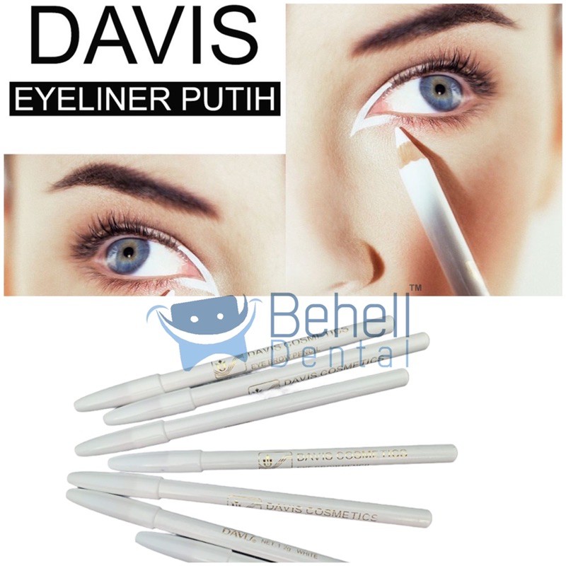Davis (hàng Mới Về) Chì Kẻ Lông Mày Màu Trắng Trang Điểm Chuyên Nghiệp