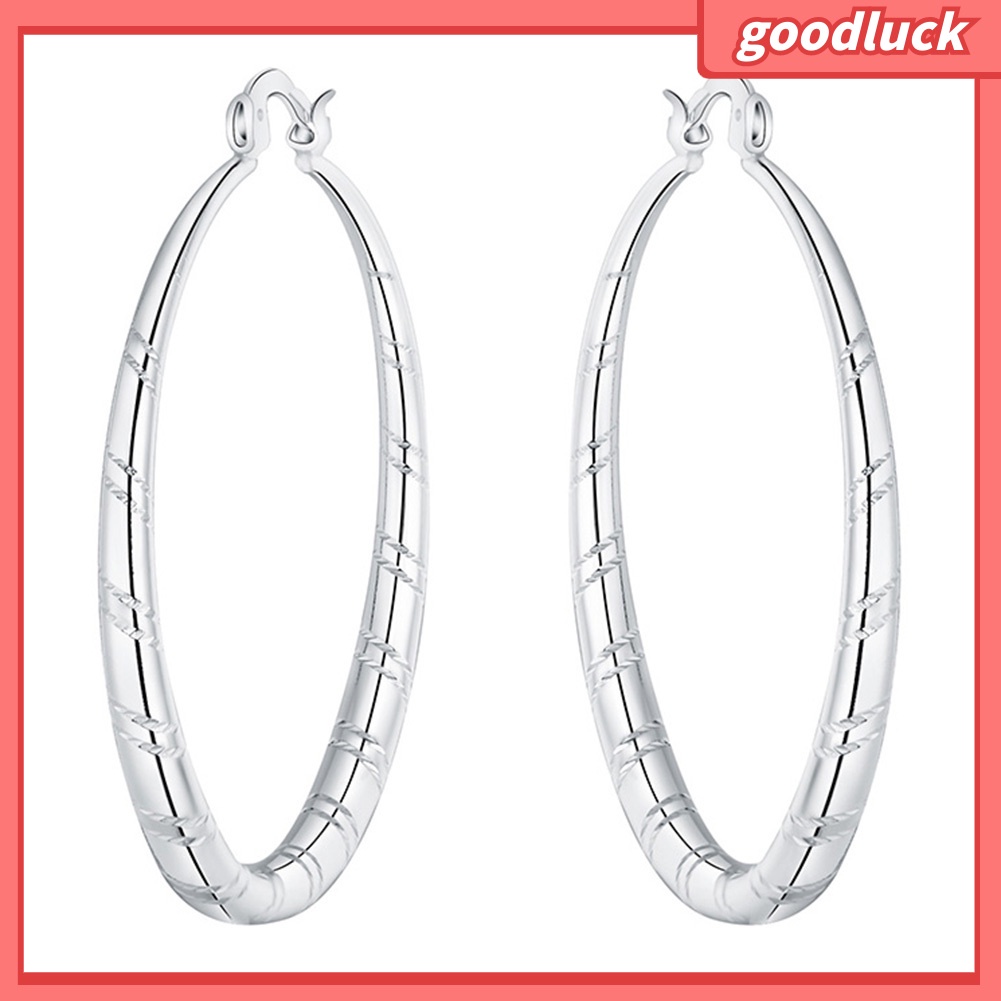 Khuyên Tai Nữ Hình Tròn Lớn Phong Cách Cổ Điển