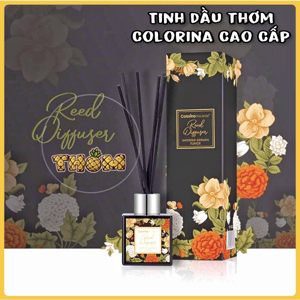 Tinh dầu thơm phòng que khuếch tán COLORINA, Hương Châu Âu Cao cấp, 100% thiên nhiên
