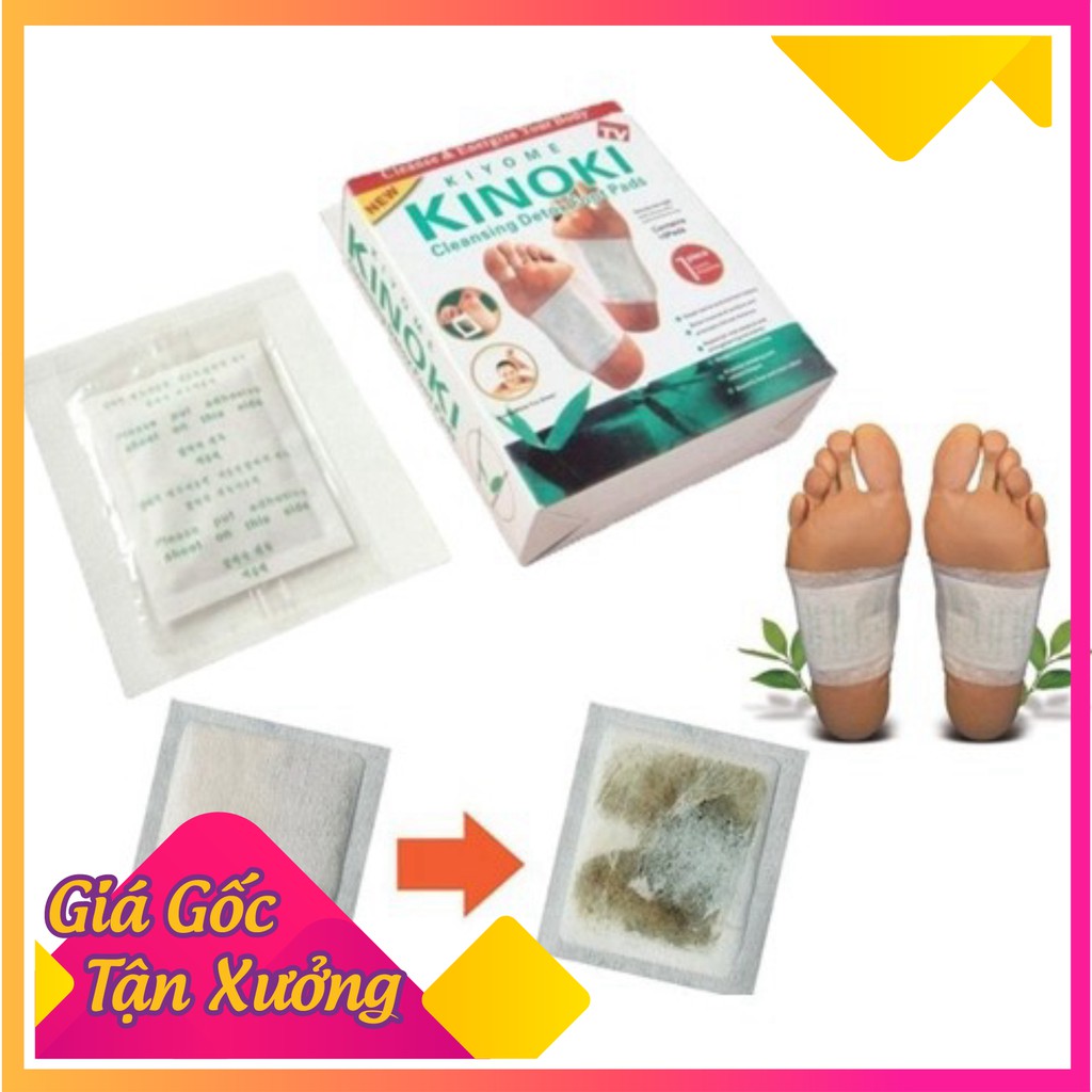 (Giảm Giá Khủng)   Miếng dán chân giải độc Kinoki - 2223 (Xả Kho Cắt Lỗ)