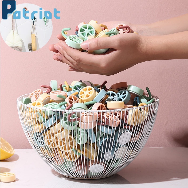 Móc treo đồ gắn tường hình quả chanh không cần đóng đinh sáng tạo