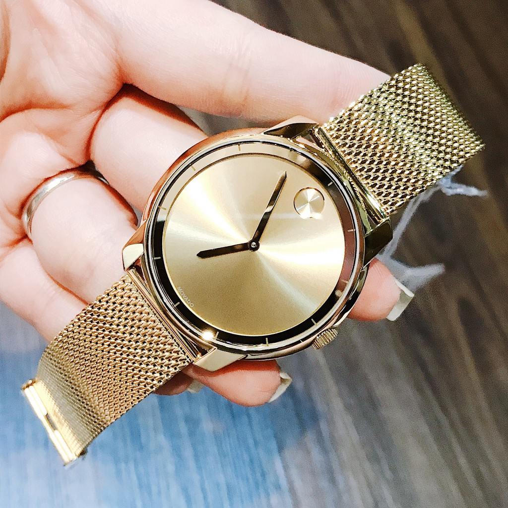 Đồng hồ - Nam - Movado Bold 3600373 Gold Tone Mesh Watch