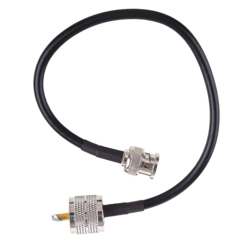 Dây Cáp Đồng Trục Nối Dài UHF PL259 Male Plug Sang BNC Male RG58 30cm Cho Radio CB Ham