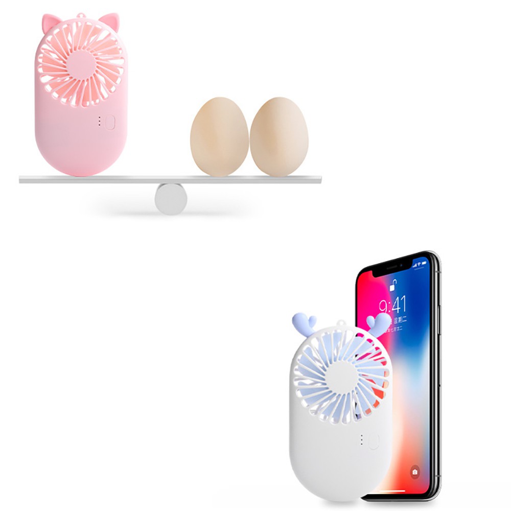 Quạt cầm tay Mini Summer Fan siêu dễ thương với 3 chế độ gió tích hợp pin 800mAh | WebRaoVat - webraovat.net.vn